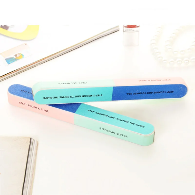 Профессиональная Шлифовальная Пилка Для ногтей 1 шт./компл. 6-сторонняя пилка для