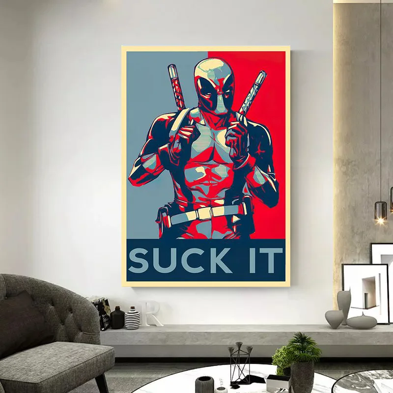

Marvel Superhero Canvas Paintings The Avengers Spiderman Posters and Prints Living Room Home Decorations Picture on the Wall Art