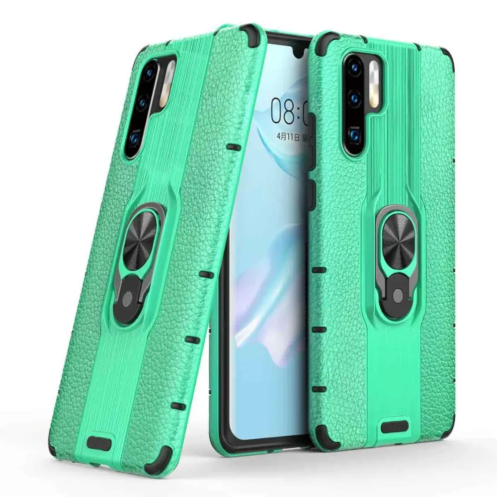 Чехол с кольцом на палец для Huawei P30 Pro Lite Mate 20 20X автомобильный держатель подставка
