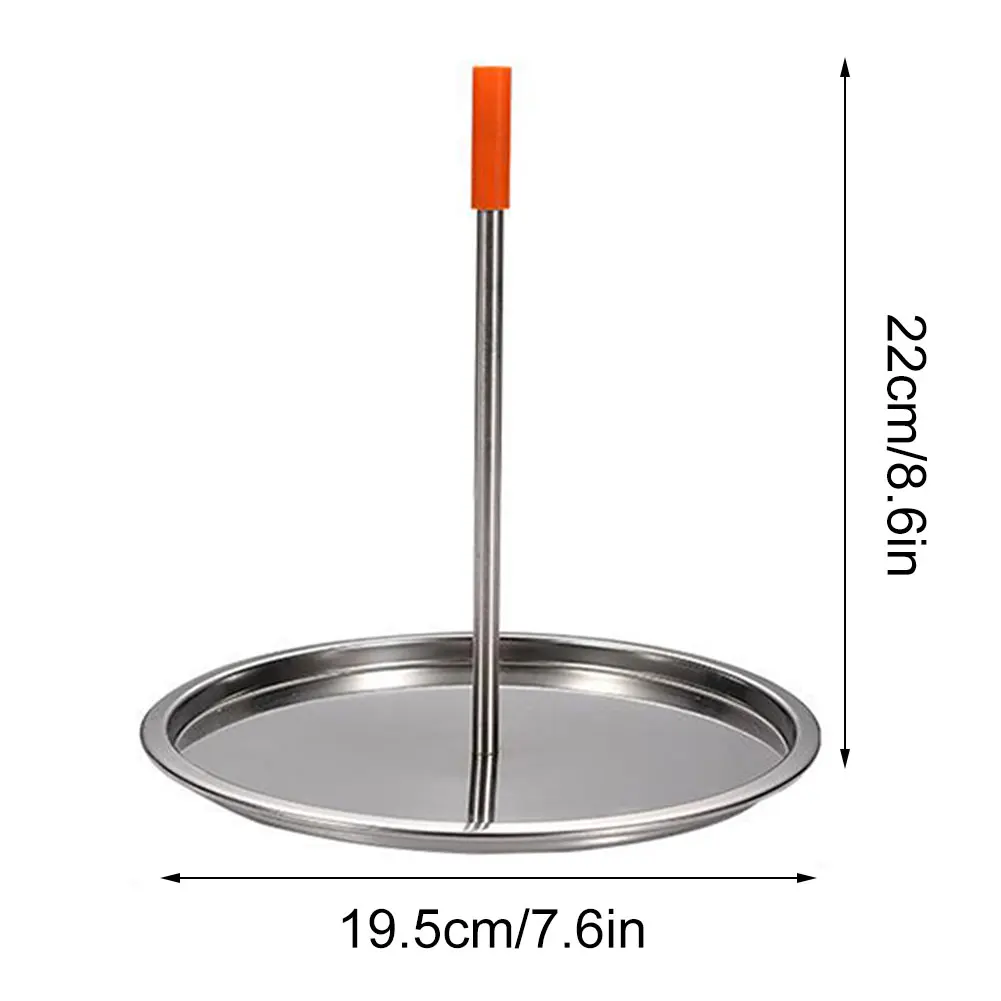 

Vertical Chicken Roaster Rack Stainless Steel Skewer BBQ Grilling Pan Stand 22x19.5cm Stainless Steel Chicken Roast Stand