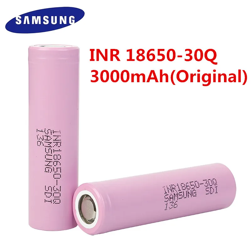 100% samsung оригинал новый для INR 18650 батареи 3 7 V 3000mAh INR18650 30Q литий-ионные аккумуляторы