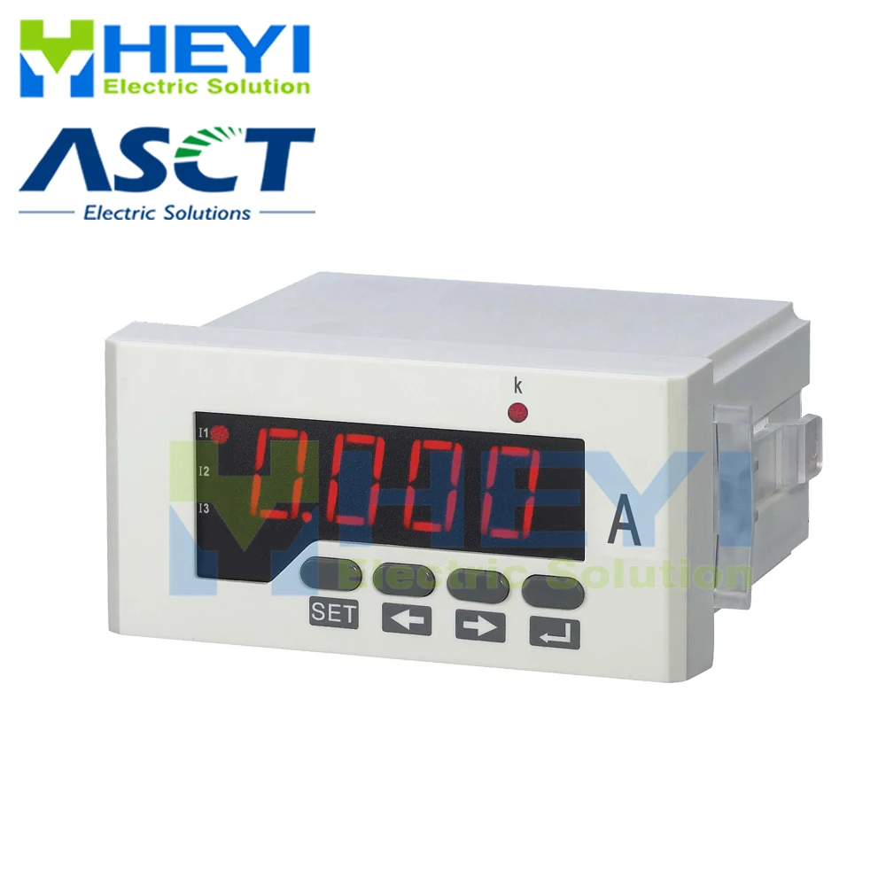

LED Three phase digital ampere meter HY-3AA series ac digital meter Class 0.5 digital current meter with RS485 communication