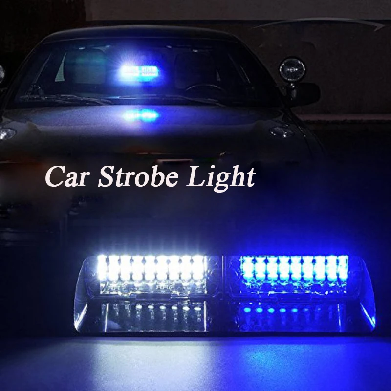 Светодиодная вспышка-стробоскоп для автомобиля светильник красный/синий
