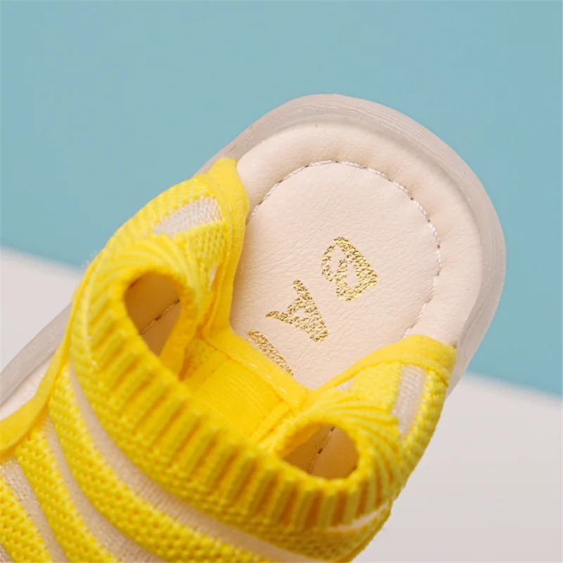 Сандалии DIMI детские дышащие удобная мягкая подошва летняя вязаная обувь для