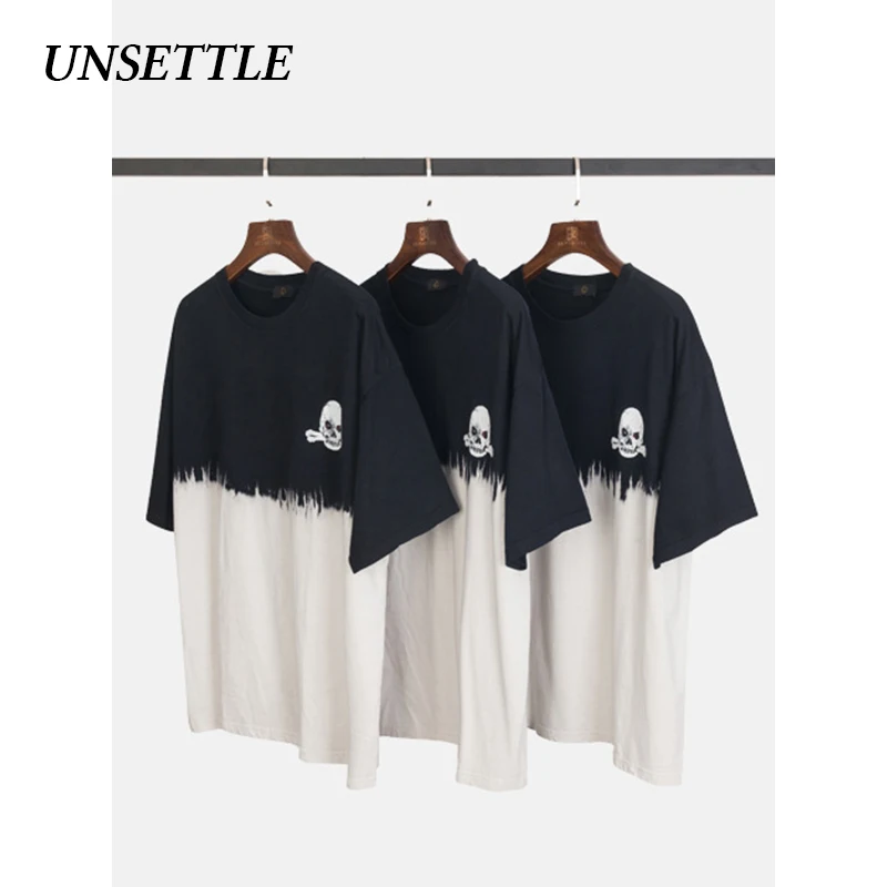 UNSETTLE 2020SS Harajuku Мужская/Женская Мужская футболка с рисунком черепа уличная одежда