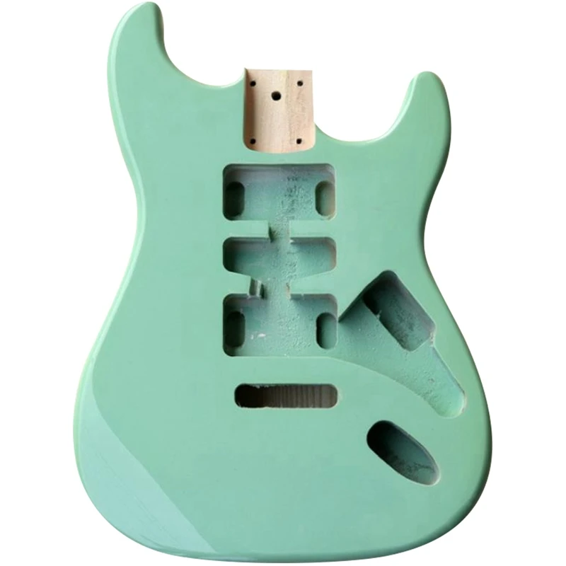 

Светильник-зеленый цвет ST, деревянный корпус электрогитары для замены корпуса гитары своими руками