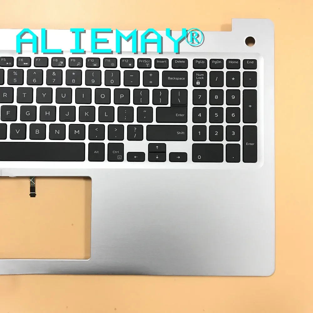 FR Французский Клавиатура с подсветкой в сборе для DELL INSPIRON15-5000 5570 5575 Упор рук