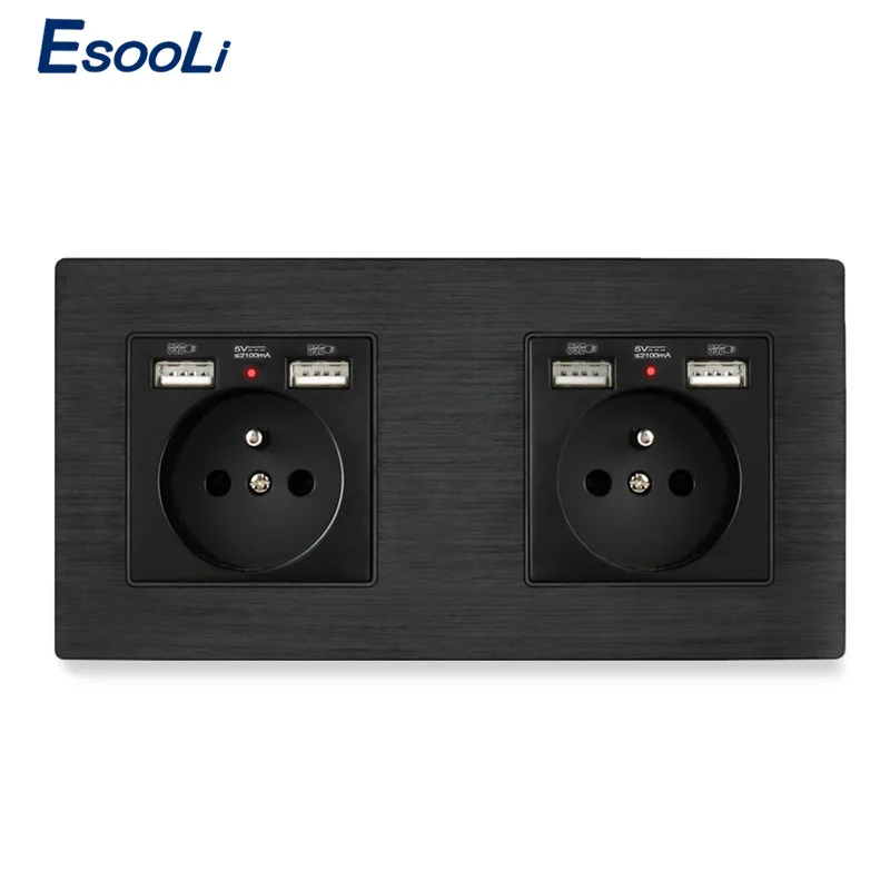 Esooli французский стандарт черная алюминиевая металлическая панель настенная