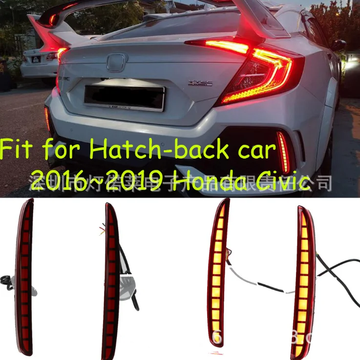 2 шт. для Honda Civic хэтчбек 2016 2017 2018 Многофункциональный светодиодный задний бампер свет задняя противотуманная фара автомобильная лампа стоп ... от AliExpress WW