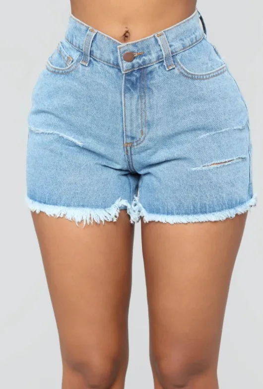 

2021 Ripped Ladies Denim Shorts