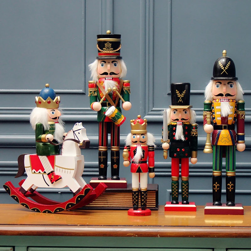 

Деревянный гайковёр, фигурки солдата, винтажный дом, искусственный гайковёр, марионетка, настольное украшение, поделки, подарок для детей