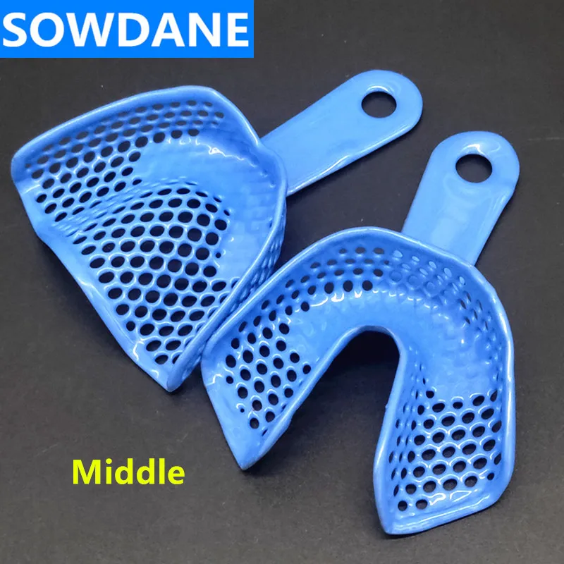 10 шт./компл. стоматологические пластиковые-стальные лотки для зубов слепков