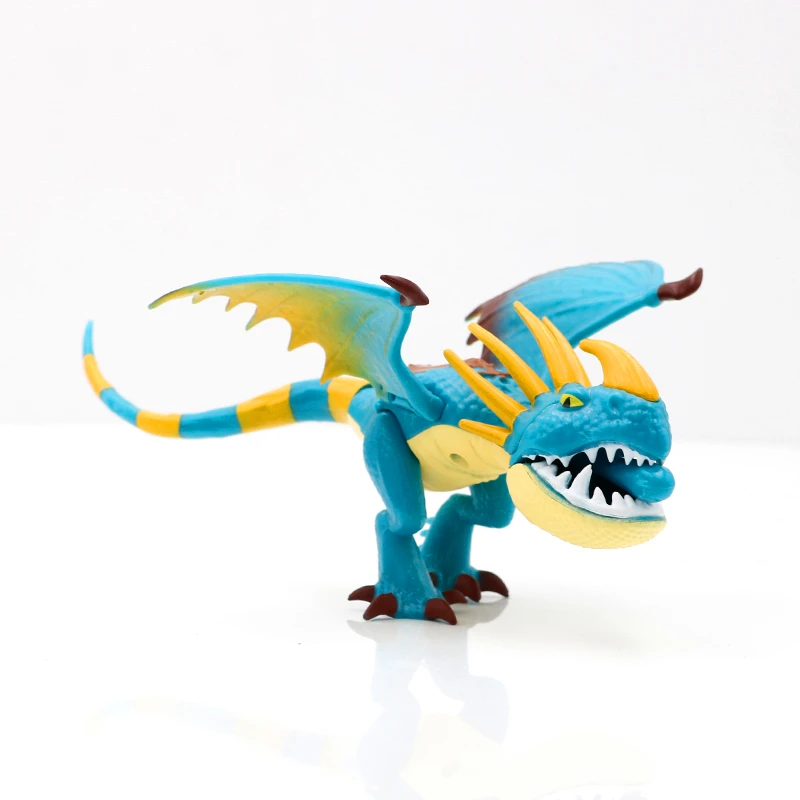 Аниме Как приручить дракона 3 бесзубая Ночная кукла ПВХ синий черный белый дракон