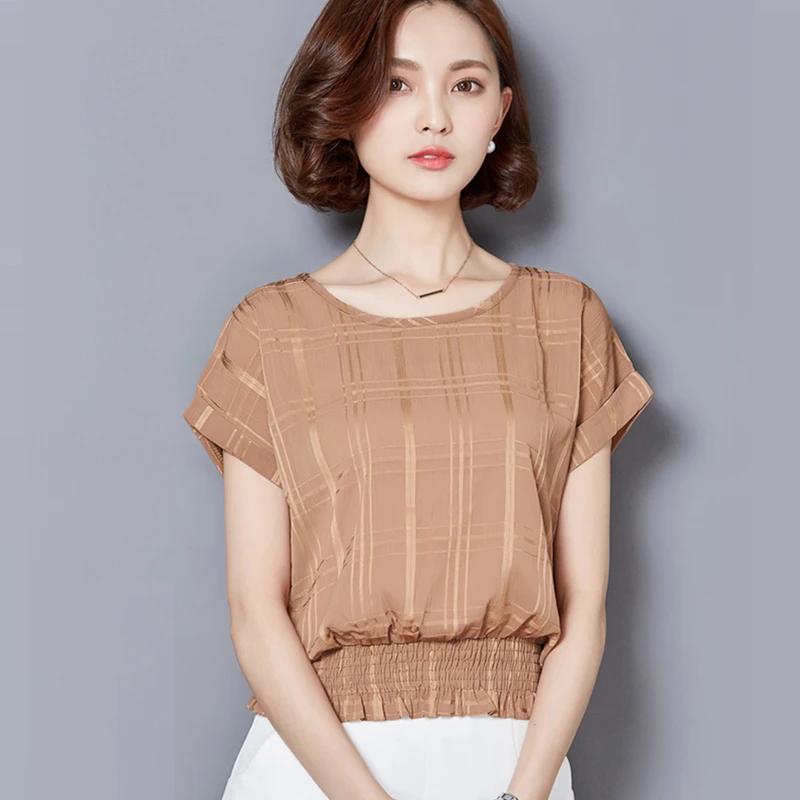 Женские блузки женские рубашки летняя женская шифоновая блузка офисные