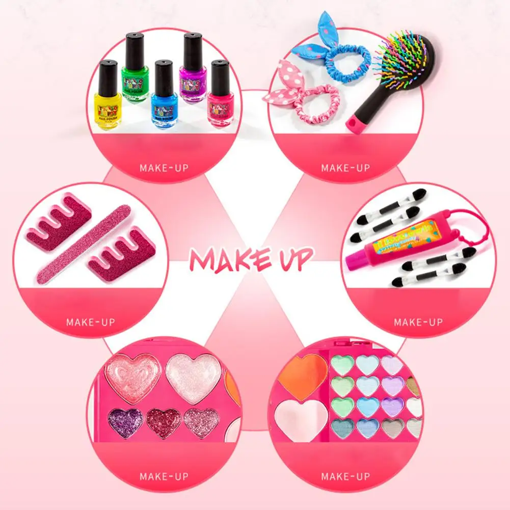 Набор для макияжа девочек детский макияж игрушка ролевых игр безопасная