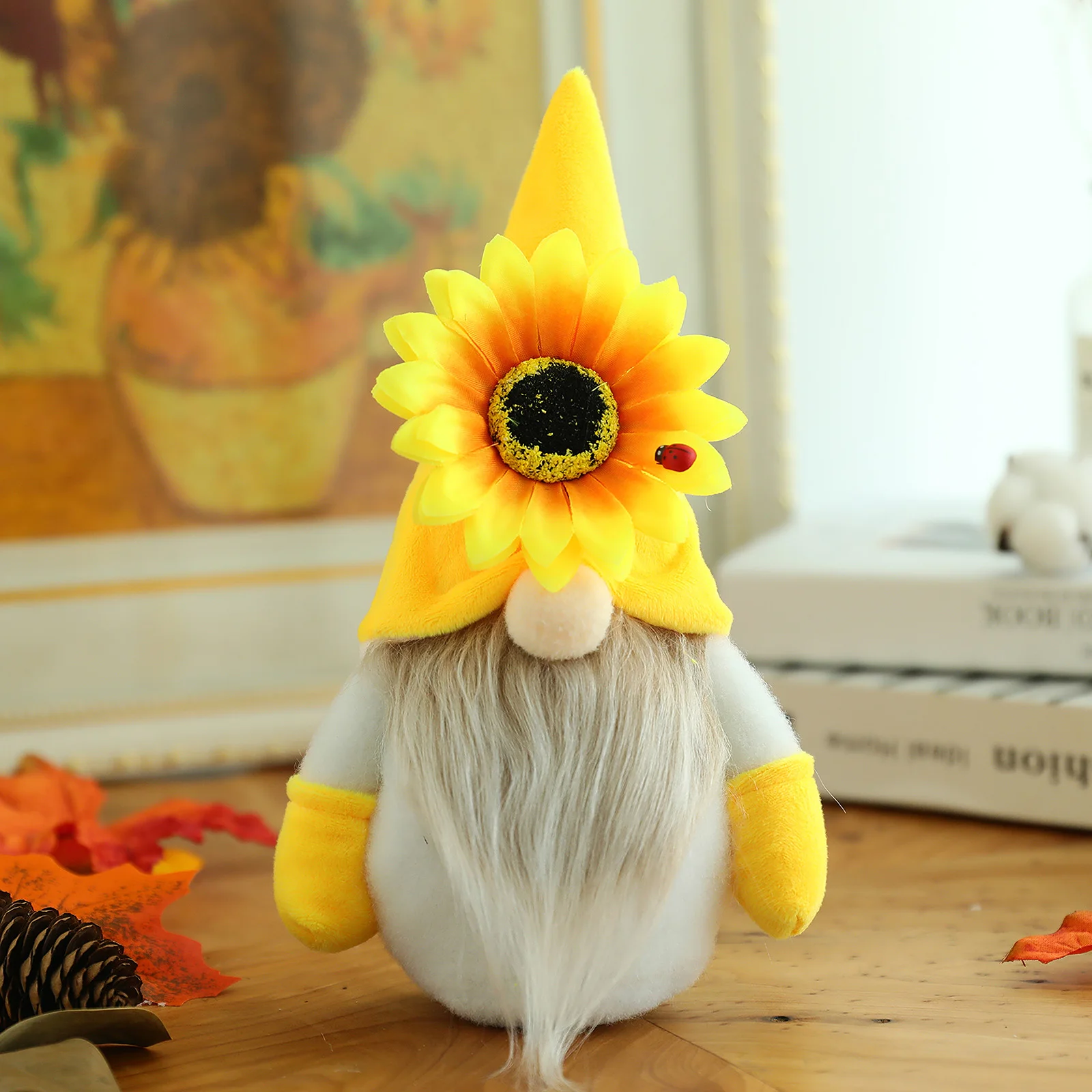 

Doll Honey Bee Elf Figure Plush Gnome Toy Bee Festival Gnome Scandinavian Dwarf Doll With Honey Bee Strips Doll Ornament Woven
