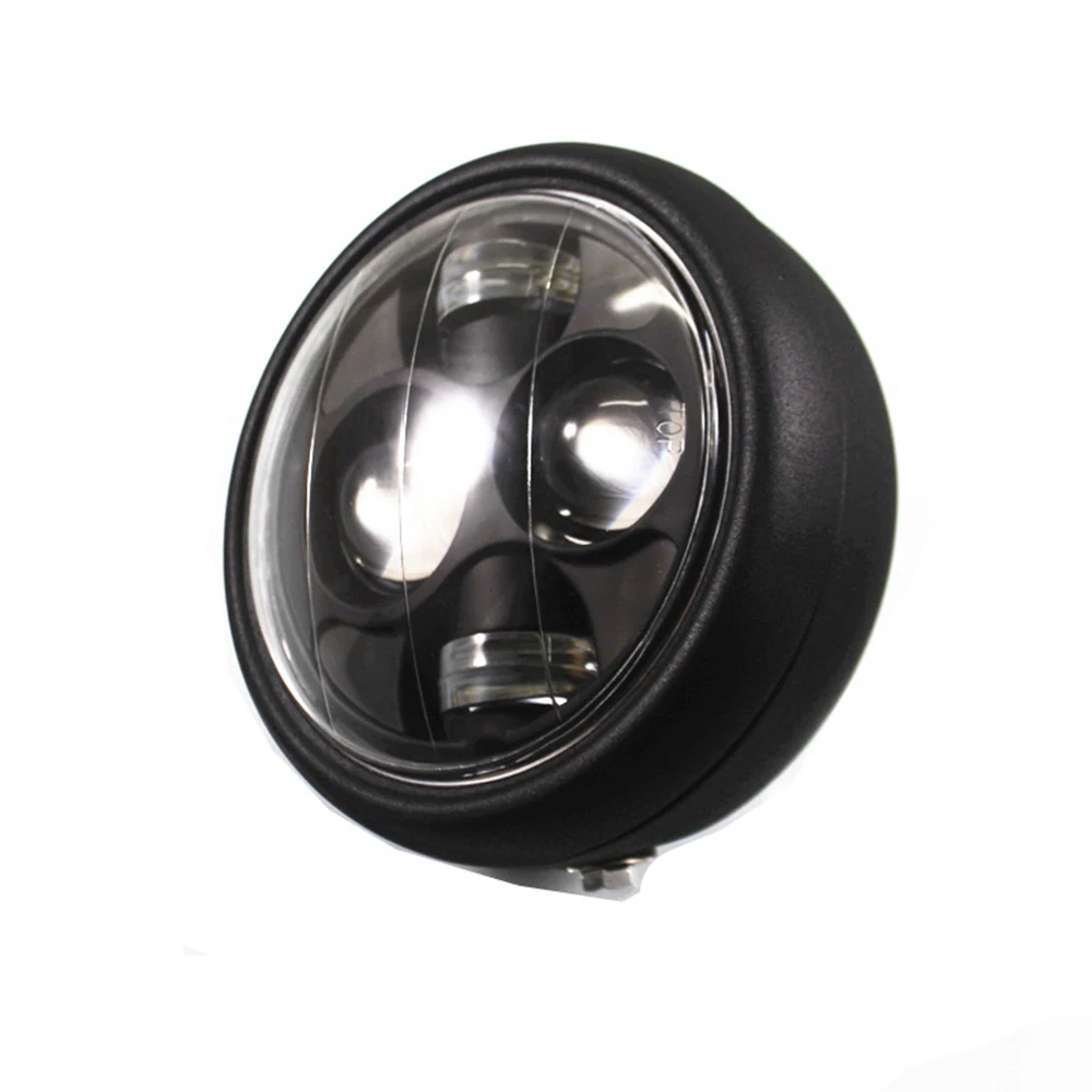 Мотоциклетная универсальная передняя фара дальний и ближний свет светодиодная