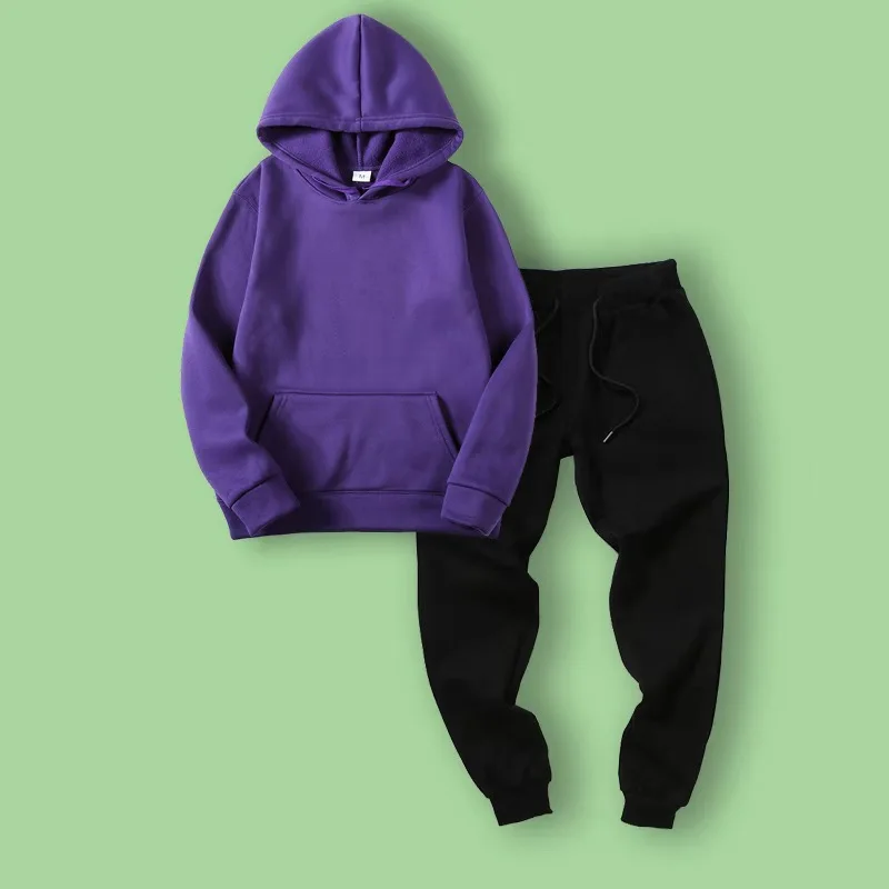 

2021 New Sweater Suit Men And Women Sportswear Clothes + Pants Two-piece Couple Suit PSTZA106-PSTZA110