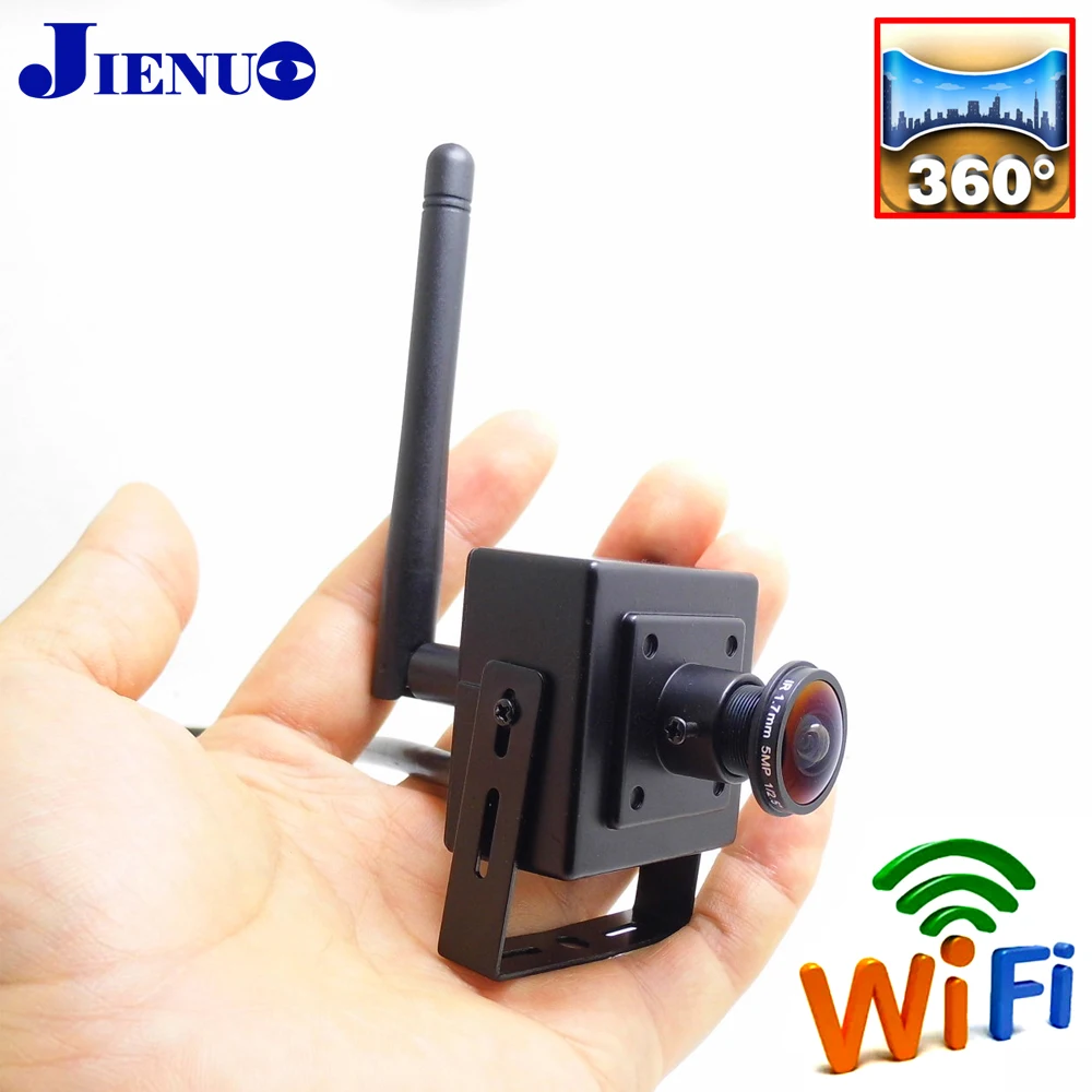 Мини-камера видеонаблюдения JIENUO беспроводная камера с панорамным обзором Ip 1080P