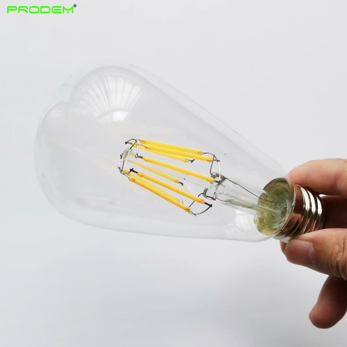 50PACK 120V 220V 230V 6W LED vintage lamps filament bulbs ST64 clear glass filamento bombilla E27 screw warm cold white 700LM | Лампы и