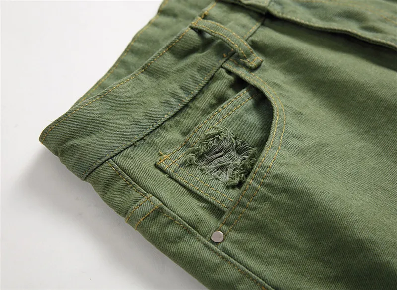 Рваные джинсы для мужчин прямые брюки в стиле хип-хоп повседневные штаны из