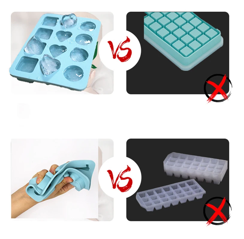 Силиконовая форма для льда с 9 ячейками инновационная Цифровая из смолы кофе желе