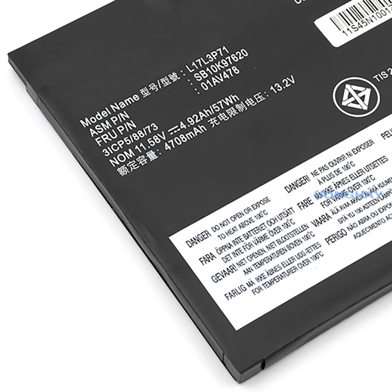honghay l17l3p71 l17m3p71 l17m3p72 01av480 01av478 01av479 11 58v laptop battery for lenovo thinkpad t480s notebook computer free global shipping