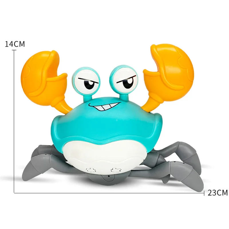 

Voice-activated Electric Crab Children's Toy Will Crawl And Emit Light Projection Interactive Puzzle Toys Electronic Pets Toy