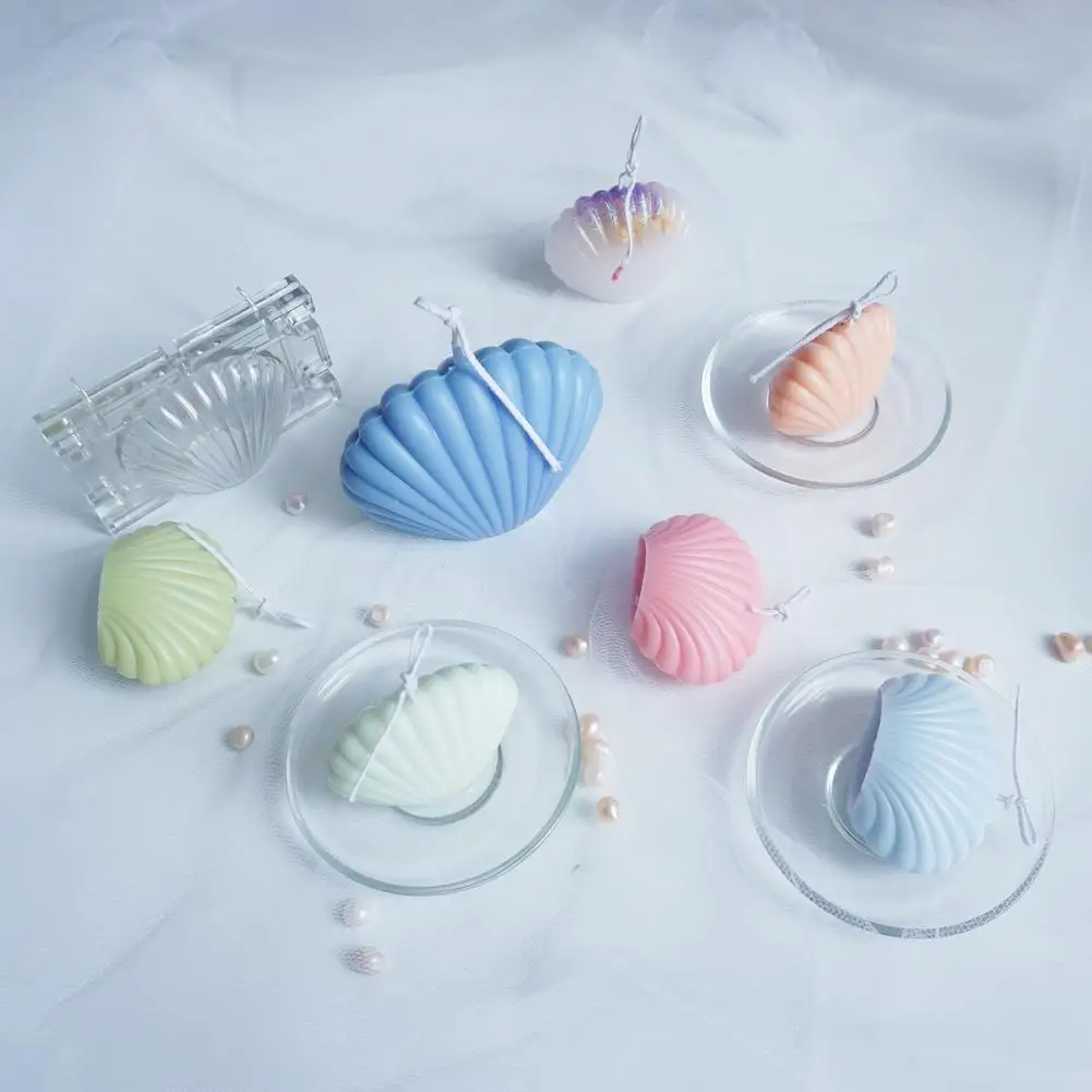 

3D Sea Shell Shape Silicone Mold Candle DIY Mold Small Shell Mould For Cake Pastry Baking Decorating Tools