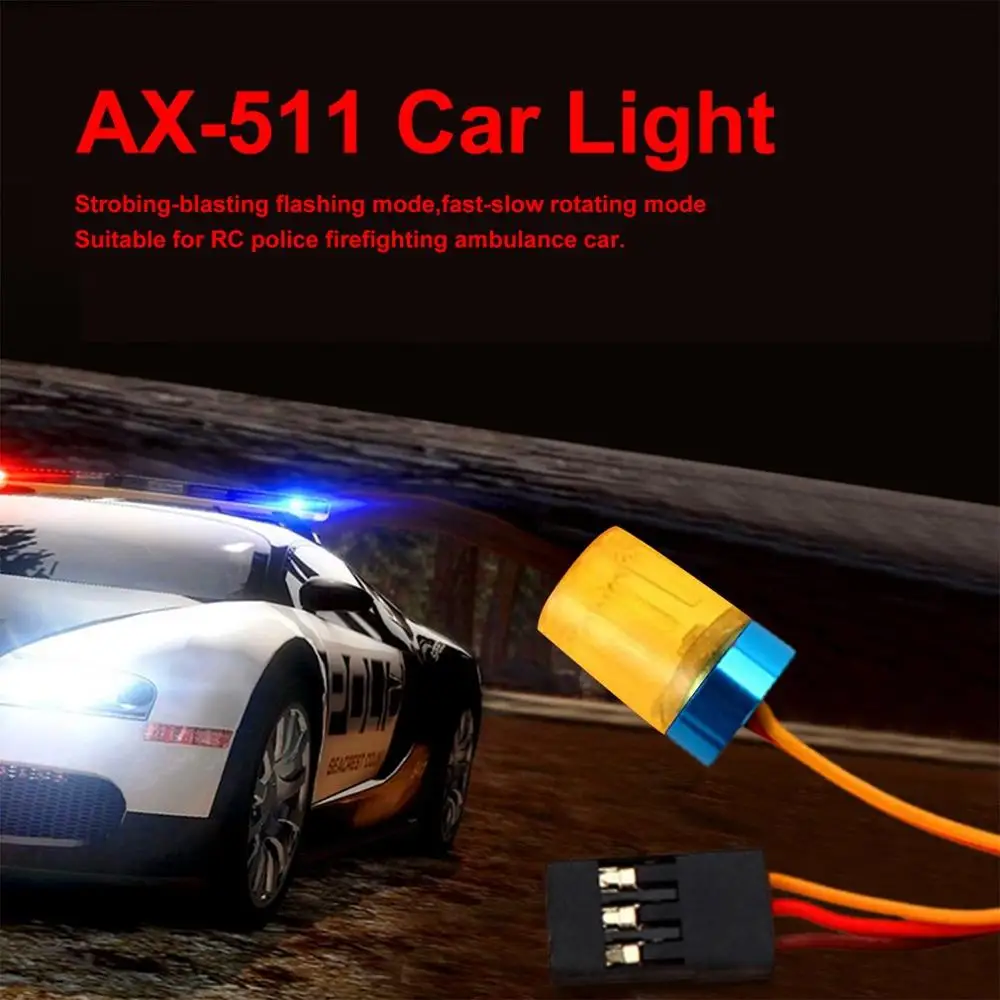 GoolSky AX-511 RC Многофункциональный круговой ультра яркий RC автомобиль светодиодный светильник стробирующий мигающий быстро-медленно вращающийся режим