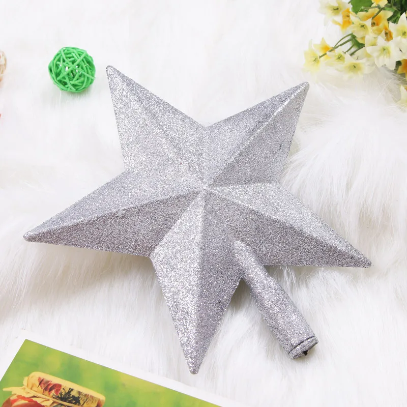 5 9 дюймов горячая Распродажа напылением золотистого цвета Рождественская звезда