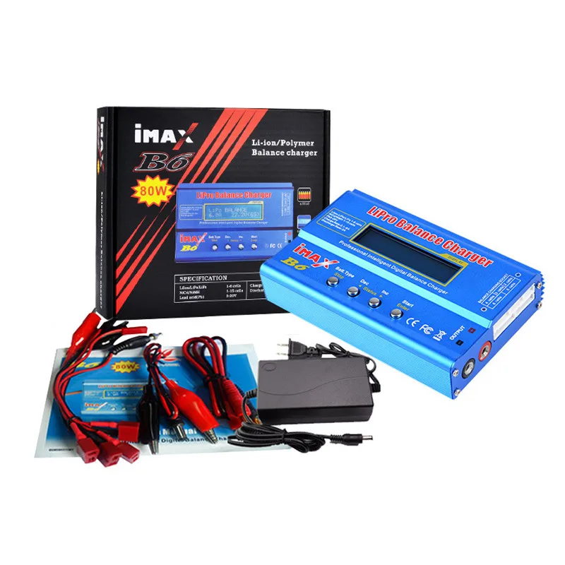 Battery Lipro Balance Charger iMAX B6 charger Digital 12v 6A Power Adapter Charging Cables | Электроника