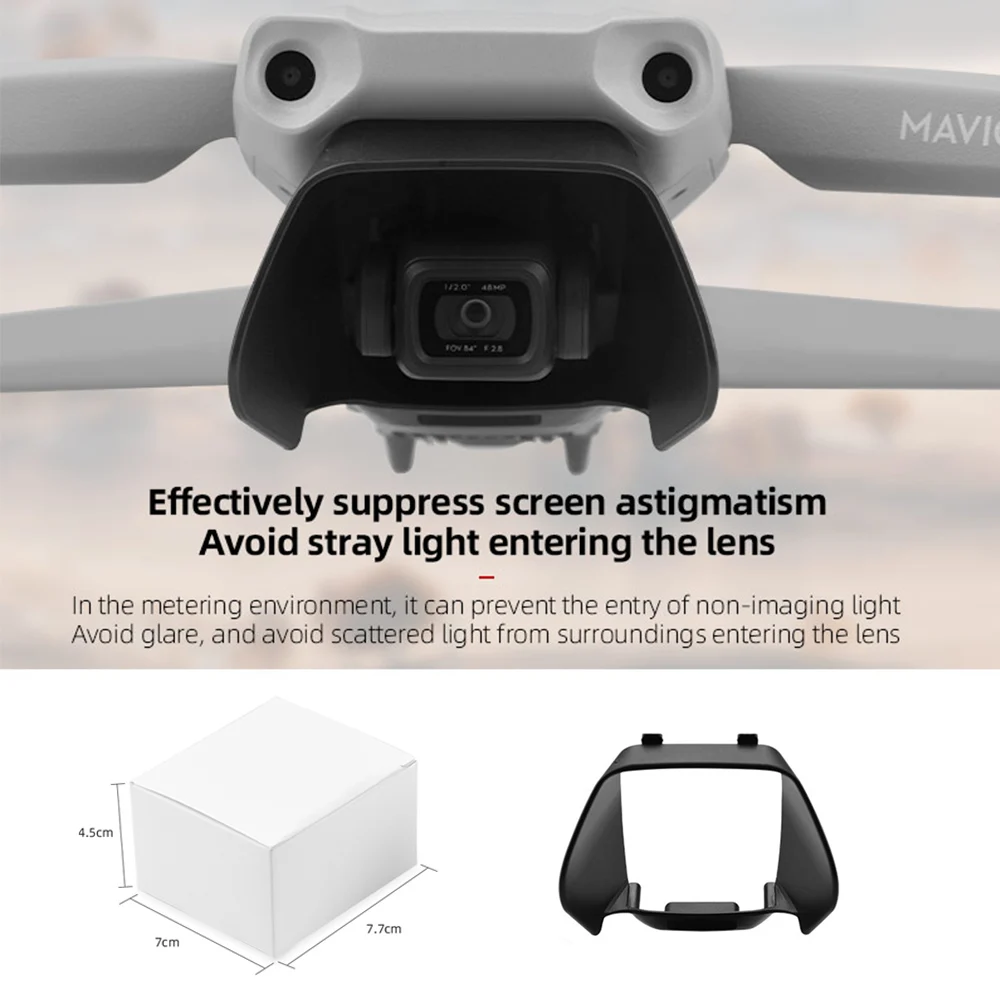 Крышка для объектива солнцезащитный козырек DJI Mavic Air 2 от солнца антибликовый
