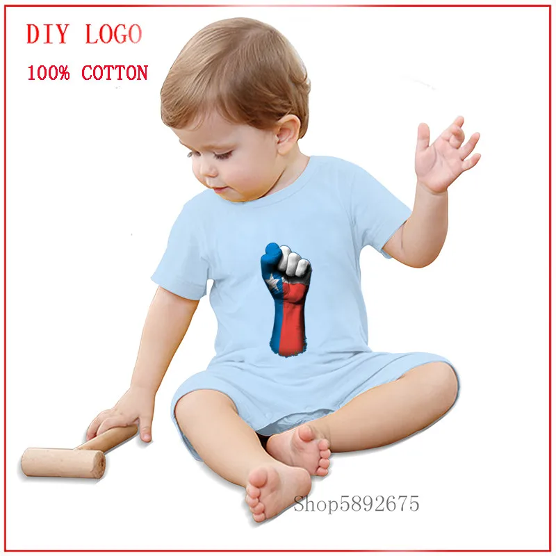 Летний Новый Стиль детская одежда с коротким рукавом и изображением флага Техаса