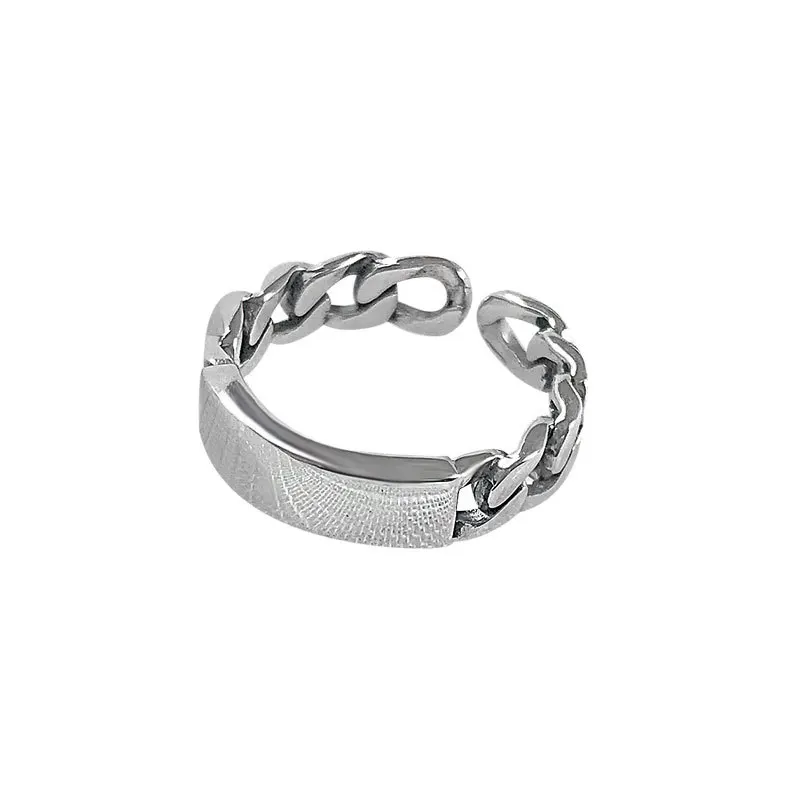 

Ckysee 2020 Trend 925 Sterling Silver Women Rings Design Fashion Chain Opening Adjustable Ins Style Ring Female Jewely