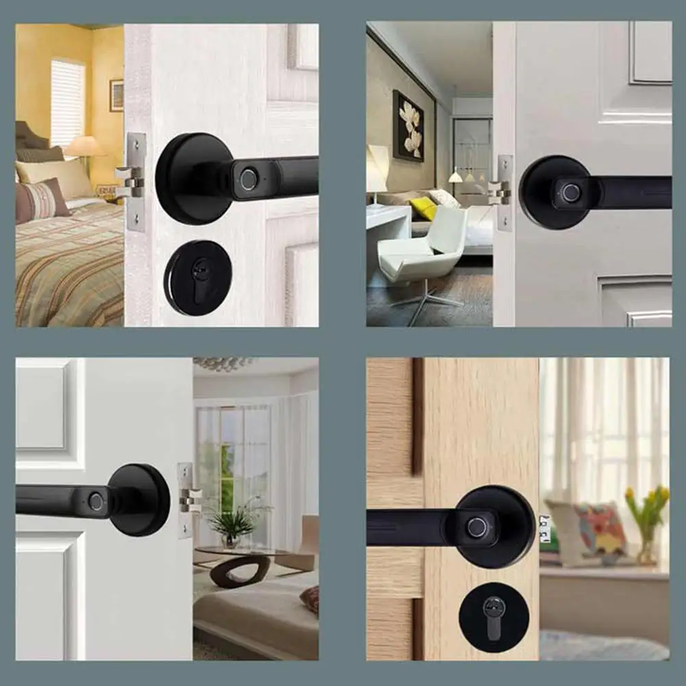 

New Intelligent Semiconductor Spherical Fingerprint Lock Electronic Biometric Smart Door Lock Digital Lock For Indoor Home Use