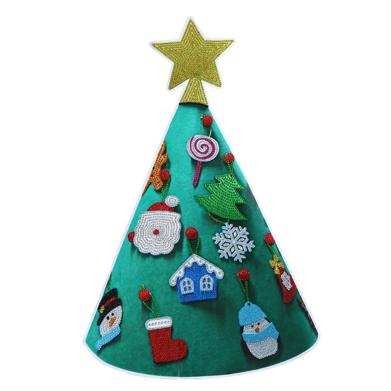 

DIY Diamond Painting Christmas Tree New Year Gift Kid Toy Artificial Tree Wall Window Sticker Navidad Christmas Home Decor Craft