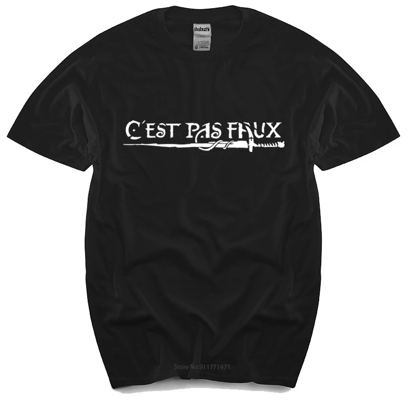 

Summer mens black t-shirt C'est Pas Faux T Shirt Kaamelott Kamelot Kamelott Perceval Cest Pas Faux cotton tee-shirt male tees