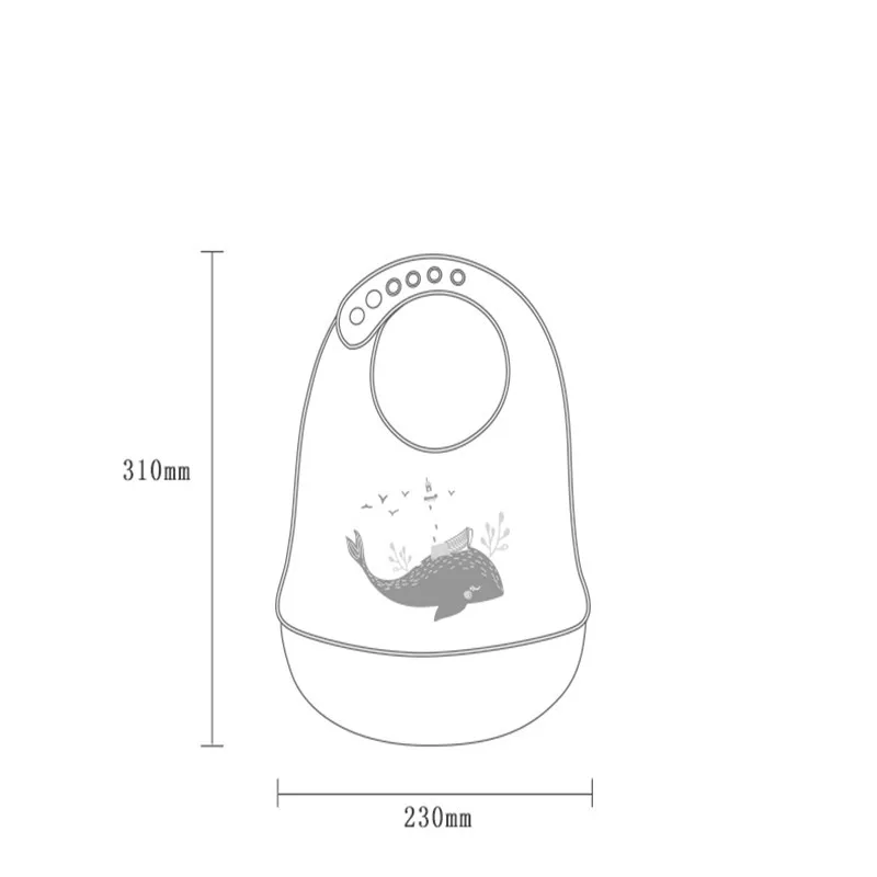 Детские нагрудники водонепроницаемый силиконовый нагрудник для кормления