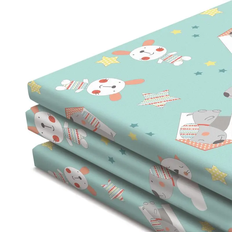 Складной мультяшный детский игровой коврик 200*180 см LDPE коврик-пазл для лазания