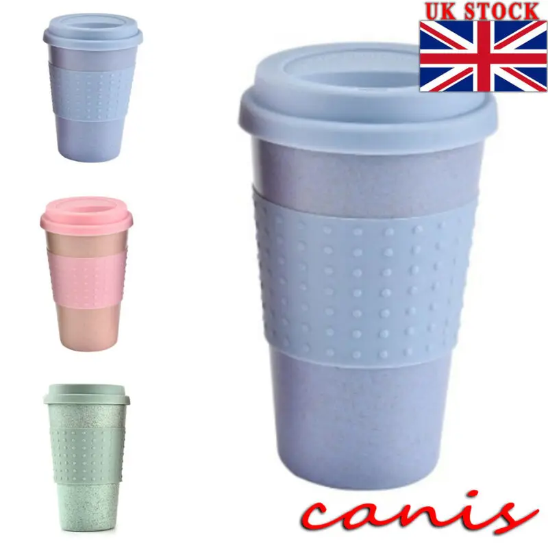 Лидер продаж многоразовые кофейные кружки чашки из бамбукового волокна 8 унций 12