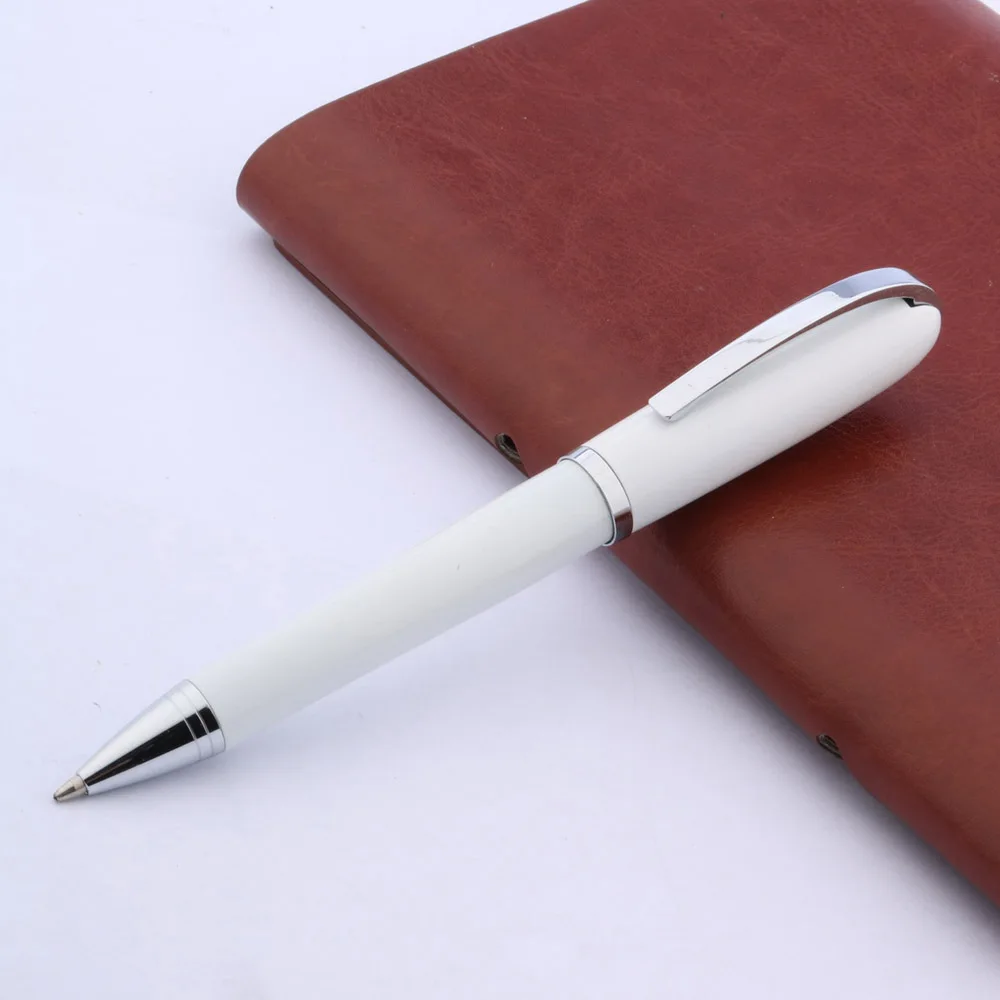 

BAOER WHITE steel Strong metal Novel pen clip BallPoint Pen