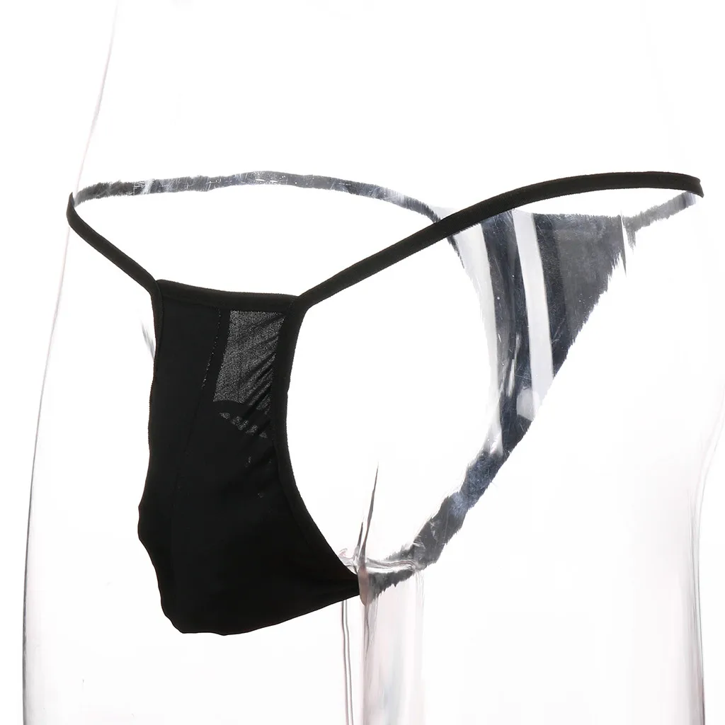 Для мужчин сексуальные трусики бикини ультра тонкий нижнее белье мешок