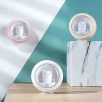cute led night light abs material human body induction 3 colors cat night light kids baby bedroom desktop decoration