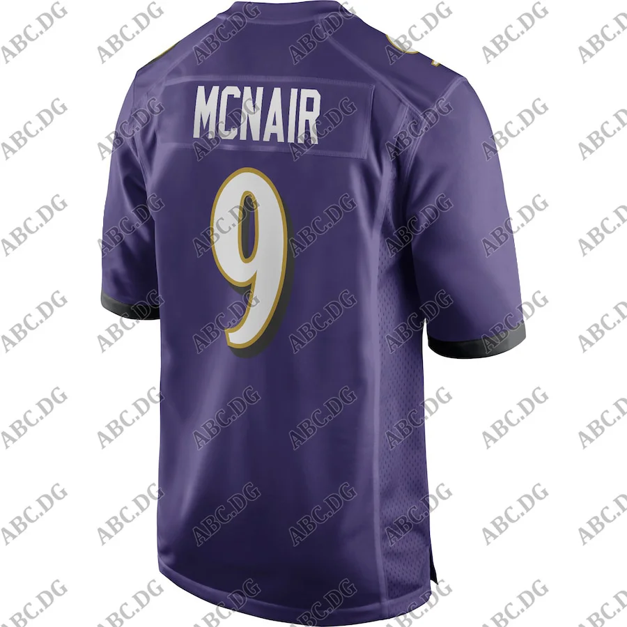 

Customized Stitch American Football Jersey Men Women Kid Youth Baltimore Steve McNair Purple Game Retired Player Jersey