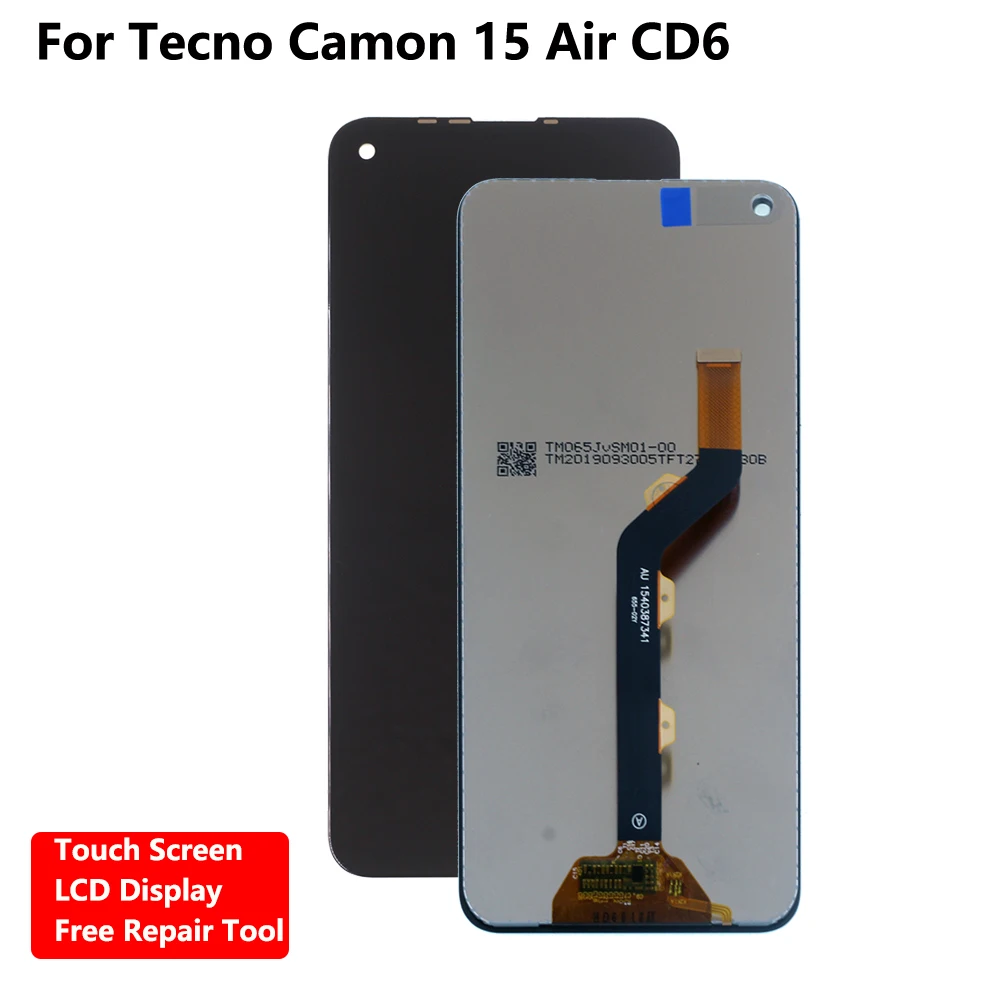

Original LCD For Tecno Camon 15 Air Touch Screen Display Digitizer Assembly For Tecno Camon 15 Air CD6 LCD Display