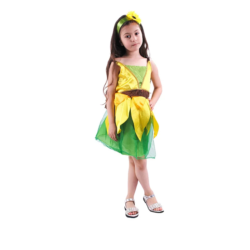 

Baby Girls Sunflowers cosplay dress Children Sunflowers Halloween Costumes Costume Children Princess Role