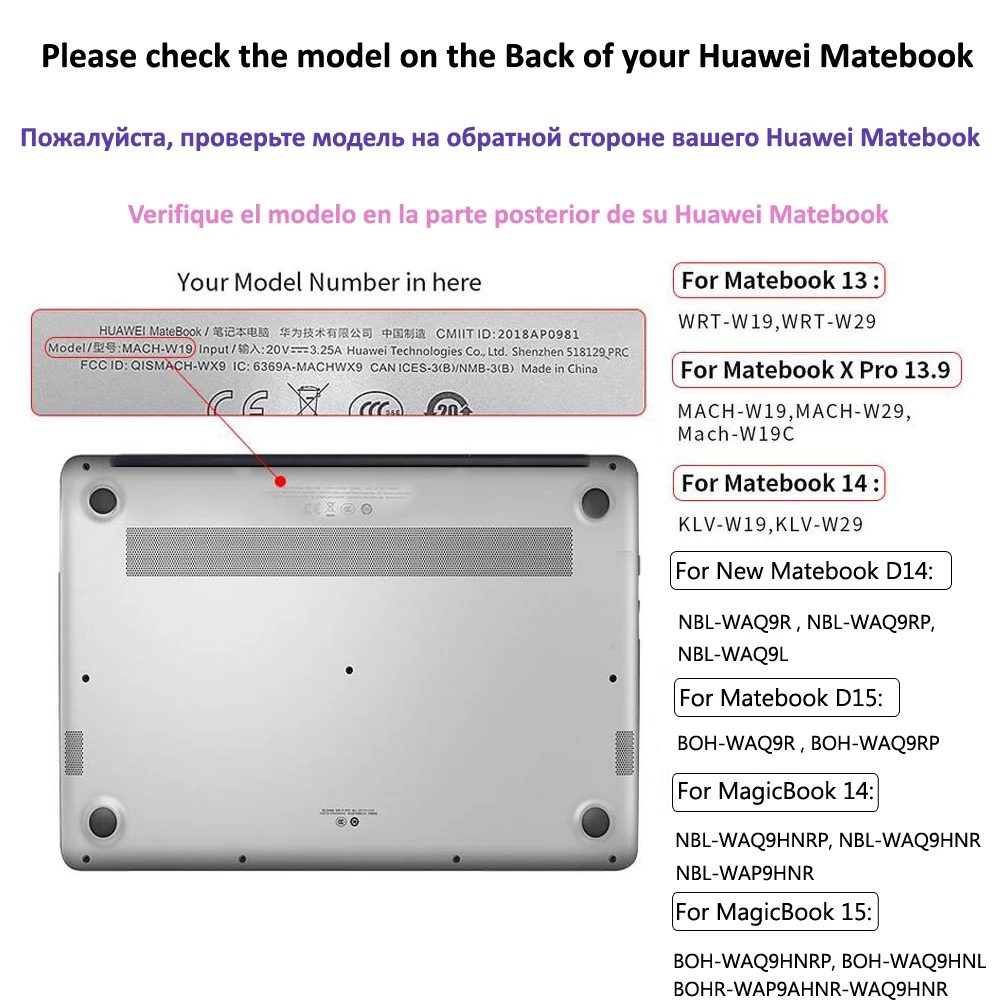 Чехол для ноутбука Полный Защитная крышка 2020 новый Huawei Matebook D 15 D14 Honor MagicBook
