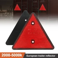 red rear reflectors triangle reflective for gate posts safety reflectors screw fit for trailer motorcycle caravan truck boat
