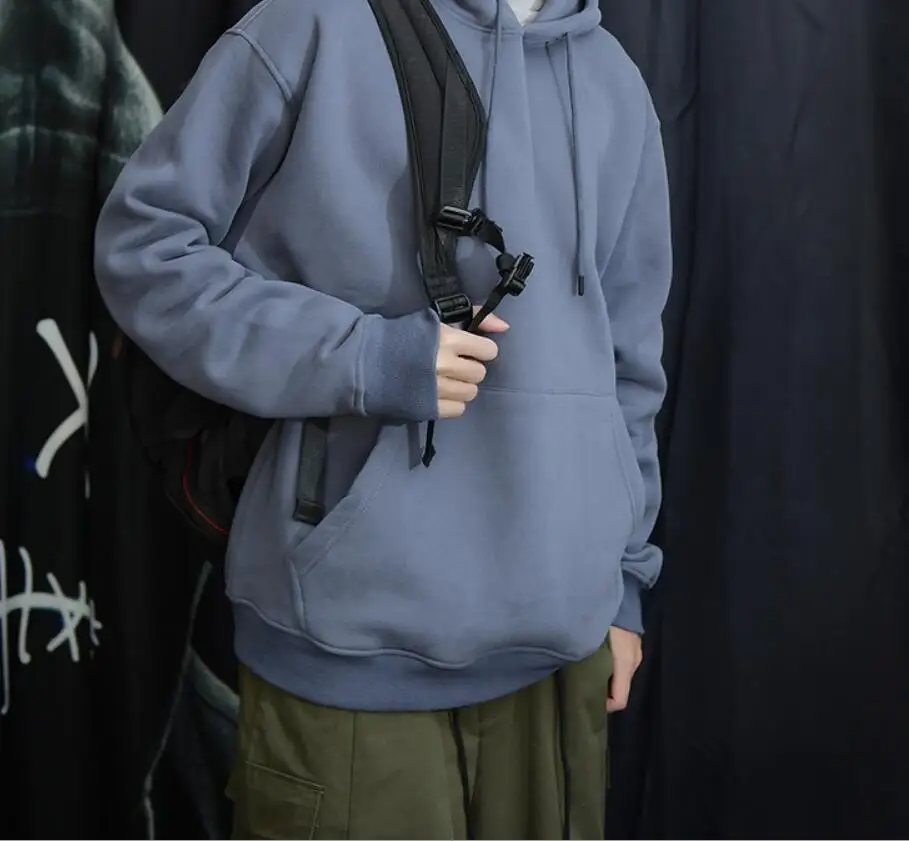 Серый синий хлопок сверхмощная Мужская Флисовая Толстовка неоновая желтая